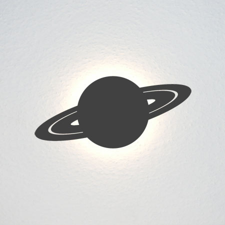 Der Planet Saturn mit seinen Ringen.